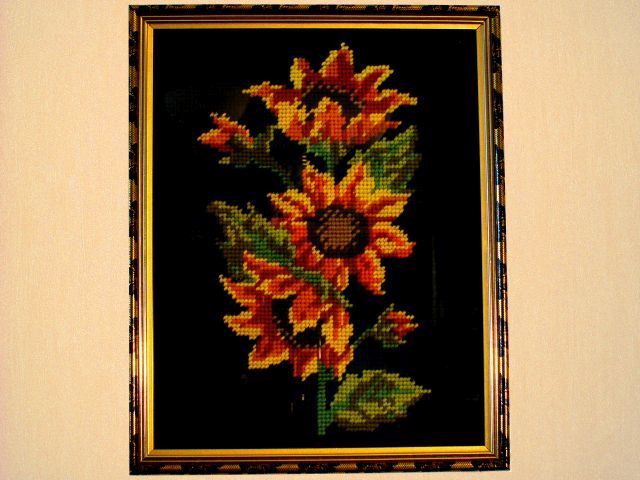 Maria: haftowane obrazy: kwiaty