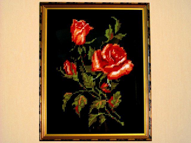 Maria: haftowane obrazy: kwiaty